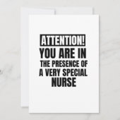 Let op u in aanwezigheid van een zeer speciale bedankkaart (Voorkant)