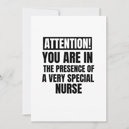 Let op u in aanwezigheid van een zeer speciale bedankkaart (Voorkant)