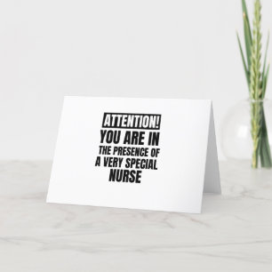 Let op u in aanwezigheid van een zeer speciale feestdagen kaart