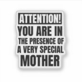 Let op u in aanwezigheid van een zeer speciale sticker (Voorkant)