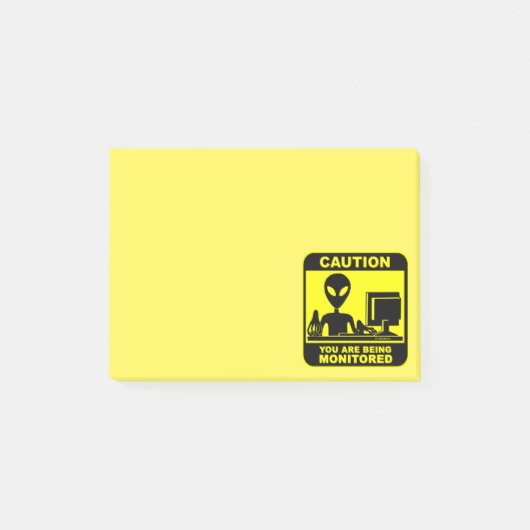 Let op! u wordt bewaakt post-it® notes (Voorkant)