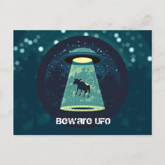 Let op UFO Briefkaart