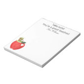 Let op Uw grote leraar, Leraar Waardering Notitieblok (Linkerzijde)