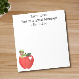 Let op Uw grote leraar, Leraar Waardering Notitieblok