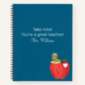 Let op Uw grote leraar, Leraar Waardering Notitieboek (Voorkant)
