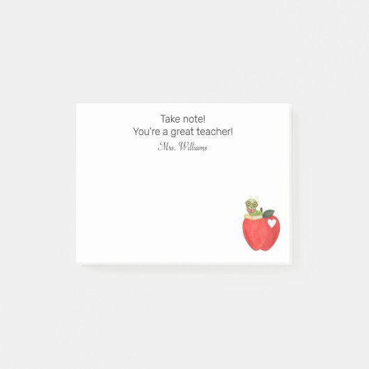 Let op Uw grote leraar, Leraar Waardering Post-it® Notes (Voorkant)