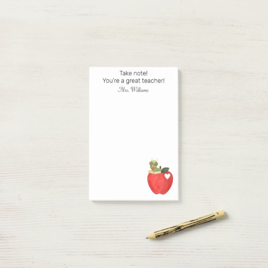 Let op Uw grote leraar, Leraar Waardering Post-it® Notes (Op bureau)