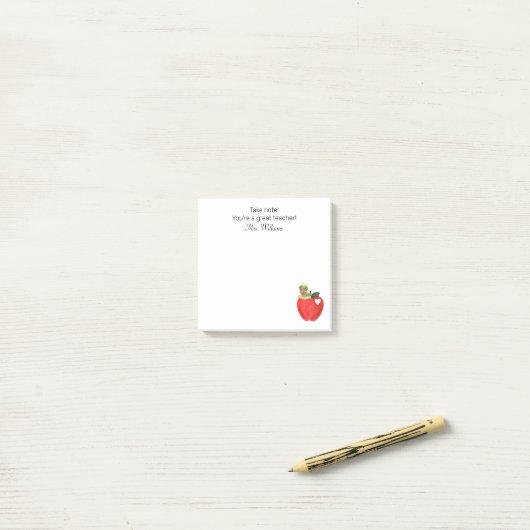 Let op Uw grote leraar, Leraar Waardering Post-it® Notes (Op bureau)