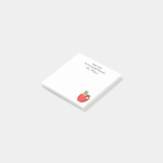 Let op Uw grote leraar, Leraar Waardering Post-it® Notes (Schuin)