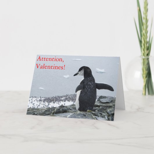 Let op Valentijnse! Feestdagen Kaart (Voorkant)