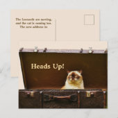 LET OP VERHUISKAART BRIEFKAART (Voorkant / Achterkant)