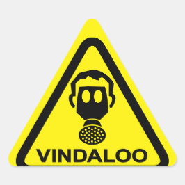 Let op Vindaloo toxische curry ruikt naar grappige Sticker