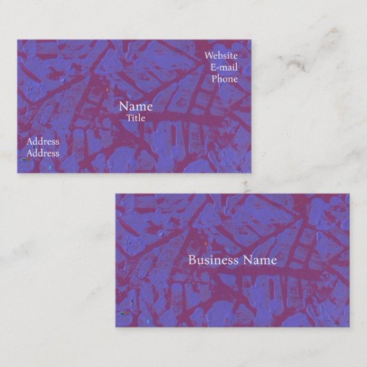 Let op Visitekaartjes (Voorkant / Achterkant)