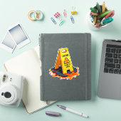 Let op vloer is lava - natte vloer teken sticker (iPad Cover)