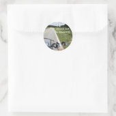 Let op voor Bikers Ronde Sticker (Tas)