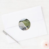 Let op voor Bikers Ronde Sticker (Envelop)