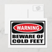 LET OP VOOR COLD FEET BRIEFKAART (Voorkant / Achterkant)