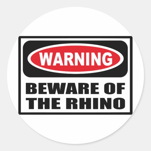 LET OP VOOR DE RHINO STICKER (Voorkant)