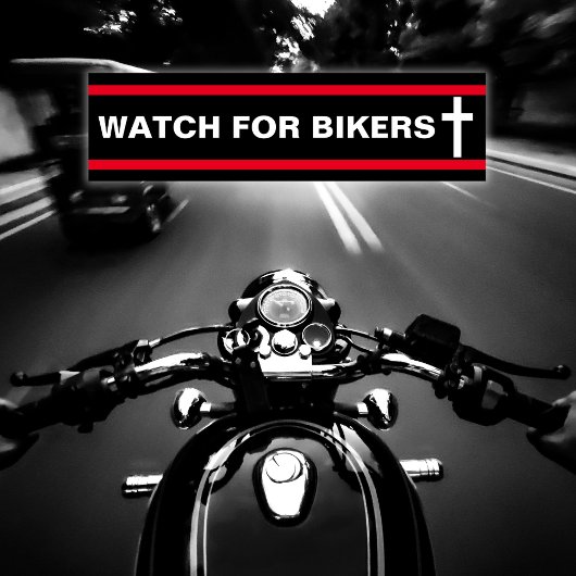 Let op voor fietsers Christelijk Bumpersticker