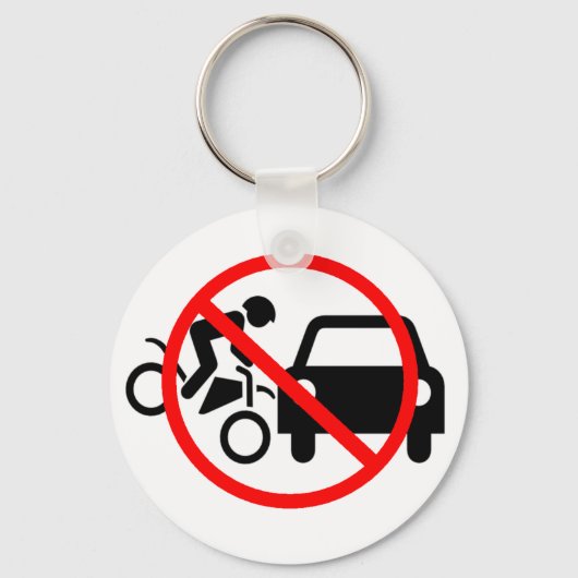 Let op voor motorfietsen sleutelhanger (Voorkant)