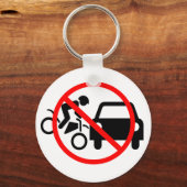 Let op voor motorfietsen sleutelhanger (Voorkant)