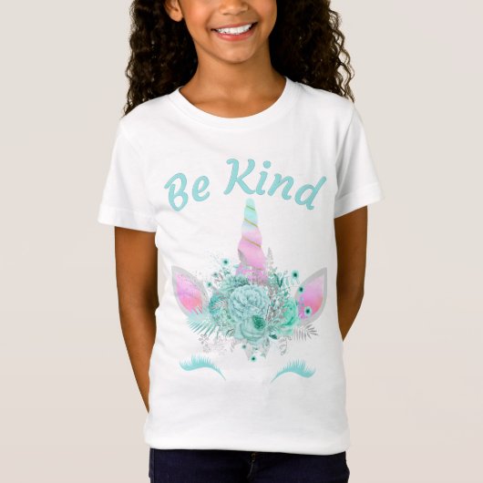 Let op: Vrouwen en Kind Inspirerend Elegant Unicor T-shirt (Voorkant)