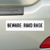 Let op: Wegvervoer Bumpersticker (Op auto)