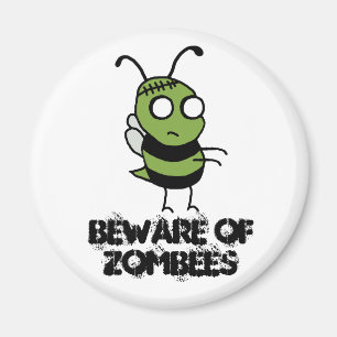 Let op: Zombees Magnet