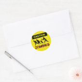Let op Zombies sticker (Envelop)