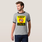 Let op Zombies T-shirt (Voorkant volledig)