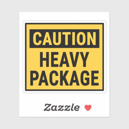 Let op: zwaar pakket sticker (Vel)