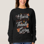 Let Our Hearts Full of Thanks Thanksgiving Fall Vi Trui (Voorkant)