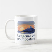 Let Peace Be Your Posture Mountain Sunset  Koffiemok (Links)