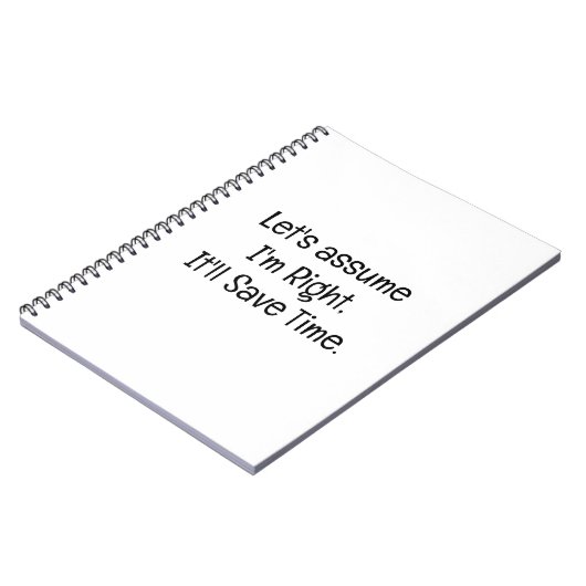 Let’s Assume I’m Right Notitieboek (Linkerzijde)