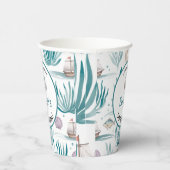 Let’s Celebrate Nautical Birthday Name & Age Papieren Bekers (Rechts)