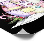 Let’s Chill Snowman Christmas Coffee Cute Holiday  Poster (Hoek)