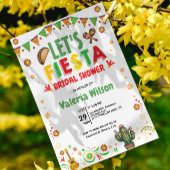 Let’s Fiesta Bridal Shower Colorful Mexican Kaart