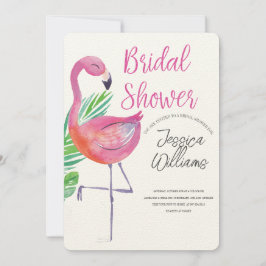 Let’s Flamingle! Tropical Bridal Shower Bash Kaart