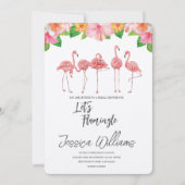Let’s Flamingle! Tropical Bridal Shower Bash Kaart (Voorkant)