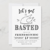 Let’s Get Basted Funny Friendsgiving Kaart (Voorkant)