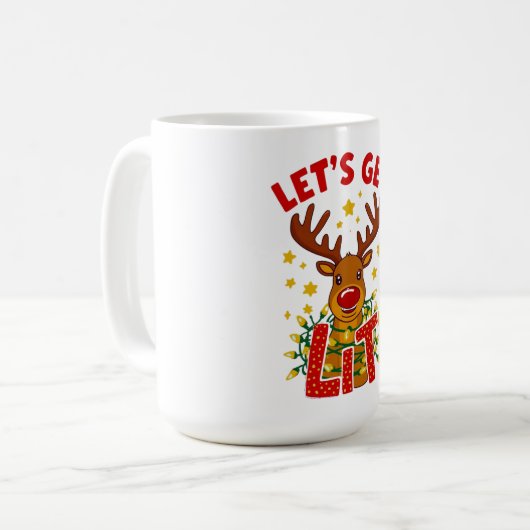 Let’s Get  Christmas Mug Koffiemok (Voorkant links)