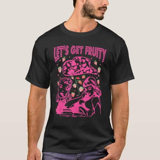 Let s Get Fruity Cute Lesbian LGBTQ Pride Month T-shirt (Voorkant)