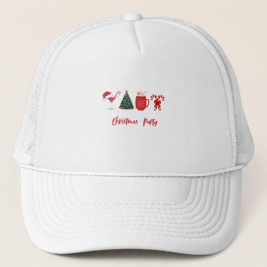 Let’s Get Jolly – Funny Christmas Party Trucker Pet (Voorkant)