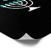Let S Get Lit Jewish Hanukkah Menorah Chanukkah  Poster (Hoek)