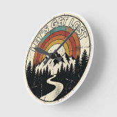 Let’s Get Lost Retro Mountain Adventure Outdoor Ronde Klok (Hoek)