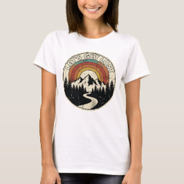 Let’s Get Lost Retro Mountain Adventure Outdoor T-shirt