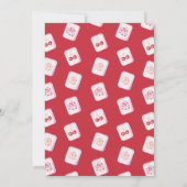 Let’s Get Our Mahj On Red Galentine’s Day Kaart (Achterkant)