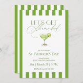 Let’s Get Shamrocked St Patrick’s Day Party Kaart (Voorkant / Achterkant)