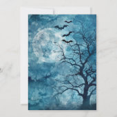 Let’s Get Spooky – Blue Halloween Invite Save The Date (Achterkant)