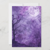 Let’s Get Spooky – Purple Halloween Invite Save The Date (Achterkant)